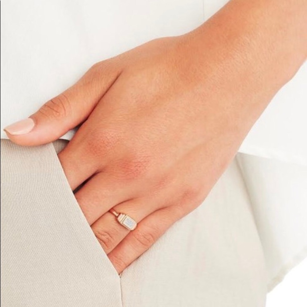 Monica Vinader Art Decco Inspired Ring brand new